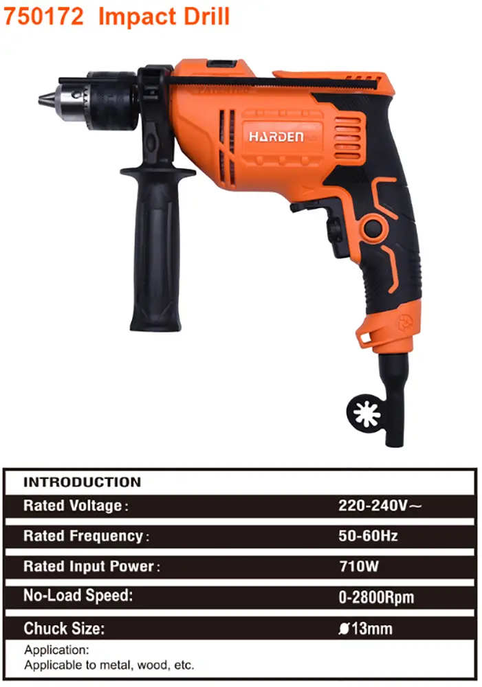 Taladro Eléctrico Recargable Harden – Construcción Confiable - Imagen 10