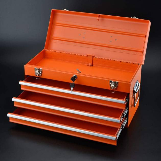 Cajonera metálica HARDEN 3 cajones 532x221x286 mm para taller